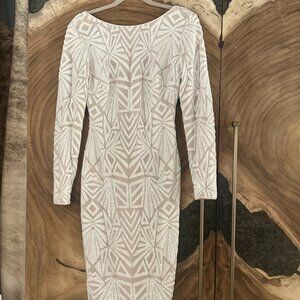 Dress the Population Long Sleeve Sequin Dress